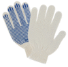 Перчатки х/б 4 нити ПВХ точка 10 класс Стандарт Лайт 10 пар/упак  белый