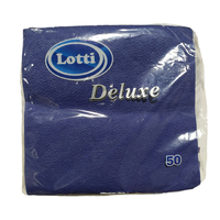 Салфетки 24х24 см 1 слой 50 шт/уп  DELUXE синий  Унипак Сервис