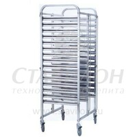 Тележка-шпилька для гастроемкостей YC-215M1 STARFOOD GN1/1 АСС  15  нержавеющая сталь