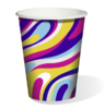 Стакан бумажный 250 мл D80 мм"Абстракция"