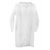Халат медицинский на кнопках рукава на резинке 10 шт/уп белый Спанбонд