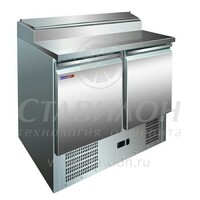 Стол для пиццы GN со встроенной витриной для ингредиентов PS200 COOLEQ  +2...+10°С