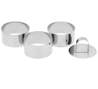 Набор форм Круг   (8х4 см)  3 шт нерж.сталь