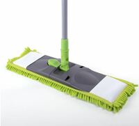 Швабра с насадкой 40 см из микрофибры черенок 110 см  Любаша