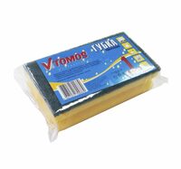 Губка для посуды МАКСИ 1 шт/уп  150х90х45 мм ToMoS