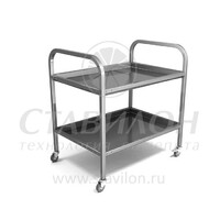 Тележка для сбора посуды ТО-2 8/5 HESSEN 2 полки   с бортами