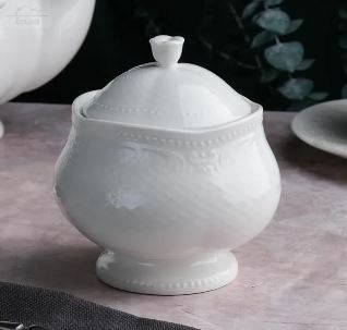 Сахарница 240 мл фарфор Aristocrat Noble фарфор белый Сахарница 240 мл фарфор Aristocrat Noble фарфор белый