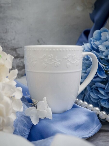 Кружка 350 мл Primavera CASA DI FORTUNA фарфор,белый Кружка 350 мл Primavera CASA DI FORTUNA фарфор,белый