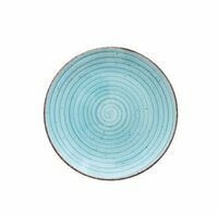 Тарелка мелкая 21 см Avanos,Turquoise  Gural Porcelain фарфор голубой