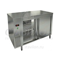 Стол тепловой сквозной TS T 10 SN O HICOLD  до +65°С   2+2 двери-купе  нержавеющая сталь