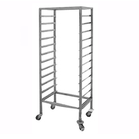 Тележка-шпилька для гастроемкостей  GN2/1  12 ур  120 мм между ур  нержавеющая сталь  575х660х1600