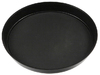 Поднос прорезиненный круглый 35 см черный KL(45817)