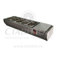 Витрина для ингредиентов А30 SM 1,2 (VT2-G с крышкой (GN1/4)) POLAIR  +2...+10°С Grande