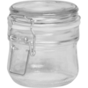 Банка 250 мл с крышкой на застежке Оптима стекло прозрачный