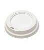 Крышка для стакана с боковым отверстием  D62 мм   белый PS