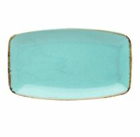 Блюдо овальное 31х18 см Turquoise Porland фарфор бирюзовый