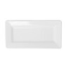 Блюдо прямоугольное 20х10 см   KunstWerk фарфор белый