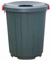 Бак 105л. темно-зеленый с крышкой с отверстием