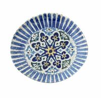 Тарелка мелкая 27 см Cordoba Blue Pebble 1972 by ID Fine