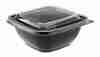 Контейнер-миска КВАДРАТ 250 мл 124x124 мм Н39 мм Каштан черный