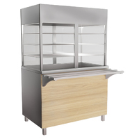 Модуль технологический АЛРВО-034 Astropit Прилавок витрина охлаждаемый МАРТ  3 полки, ванна, LED-подсветка  1120