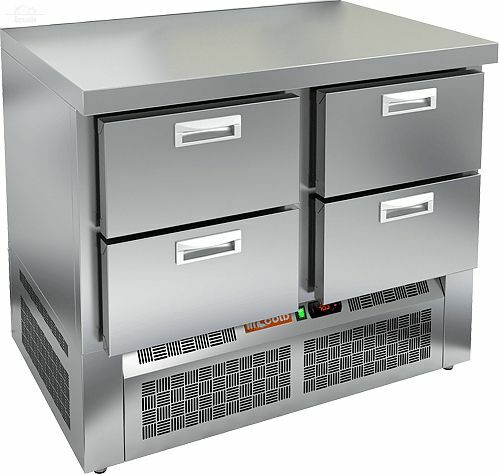 Стол холодильный 600 островной SNE 22/TN O HICOLD -2...+10°С 4 ящика нержавеющая сталь Стол холодильный 600 островной SNE 22/TN O HICOLD -2...+10°С 4 ящика нержавеющая сталь