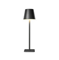 Лампа настольная беспроводная D11 H38 см. нерж. черная LED GATSBY MGline
