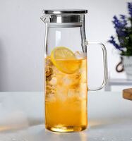 Кувшин 1,5 л  термо стекло с металлической крышкой