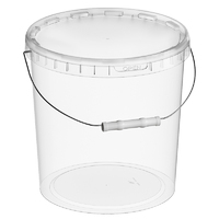 Ведро с крышкой 20 л D340 мм H334 мм Альянс Упак PP прозрачный