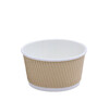 Контейнер  380 мл D-110 мм под суп/мороженое гофр.картон крафт