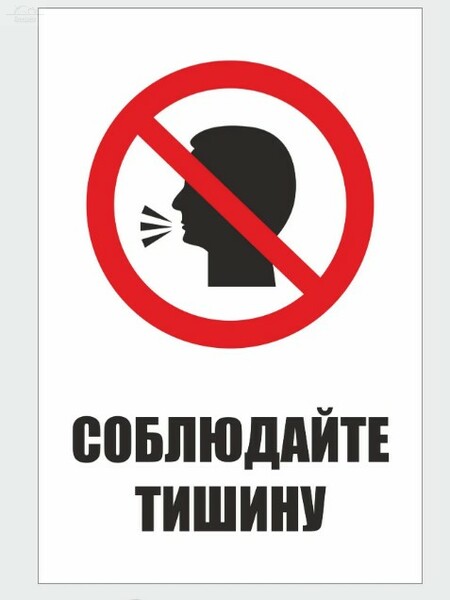 Знак "Соблюдайте тишину" КОМПЛЕКТ 3 шт, 30x20 см пленка ПВХ самоклеящаяся Знак "Соблюдайте тишину" КОМПЛЕКТ 3 шт, 30x20 см пленка ПВХ самоклеящаяся