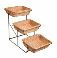 Этажерка 3-х ярусная металл.+ 3 корзины 30*25*8см, P.L. Proff Cuisine