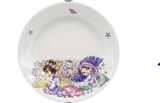 Тарелка мелкая 17,5 см Русалочки Дулевский фарфор  белый с рисунком