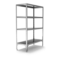 Стеллаж производственный СКП-1000/600/1600 ТММ 4 полки АСС  нерж сталь  нерж сталь