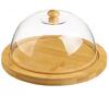 Поднос для сыра D20 см с пластиковой крышкой, бамбук   Катунь