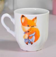 Кружка 220 мл  Лисичка  Добрушский фарфоровый завод