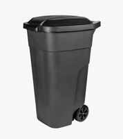 Контейнер для мусора 110 л с крышкой на колесах пластик Plast Team