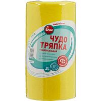 Салфетка для уборки 25х22 см 33 шт в рулоне вискоза 120г/м2 ЧУДО ТРЯПКА