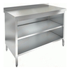 Стол тумба без дверей  с бортом      нержавеющая сталь  1100х600х870