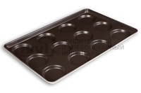 Противень для гамбургеров 600х400х40 мм на 12 шт 107х95х15 а/п покрытие