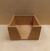 Ящик для сервировки деревянный 140х140мм  H100мм с выемкой, бук лакированный