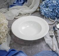 Тарелка глубокая 450 мл D25 см H5.7 см Primavera CASA DI FORTUNA, фарфор