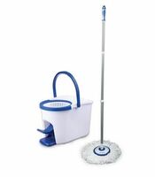 Ведро с отжимом, швабра, ведро 11,5 л/5 л с отжимом центрифуга,  круглая насадка липучка  LAIMA