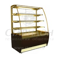 Витрина кондитерская ВХСв-1,3д Carboma  +6...+12°С Carboma  3 полки  краш металл