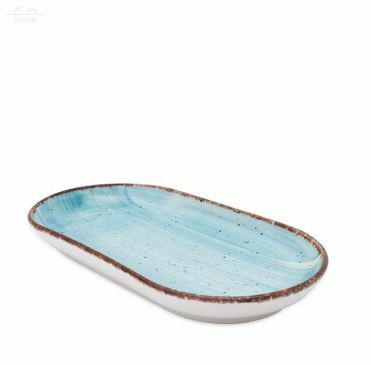 Блюдо овальное 20х11 см .Avanos,Turquoise фарфор голубой Блюдо овальное 20х11 см .Avanos,Turquoise фарфор голубой