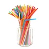 Трубочки для коктейля с гофрой 21 см х 5 мм  250 шт/уп  разноцветный PP