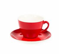 Чайная пара 200 мл  Barista P.L. Proff Cuisine фарфор красный 81223307