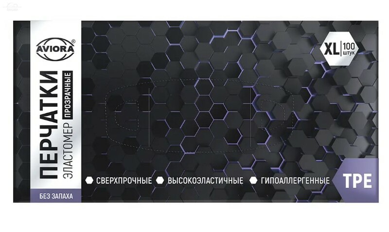 Перчатки ТПЭ размер XL 100 шт/уп прозрачный Перчатки ТПЭ размер XL 100 шт/уп прозрачный