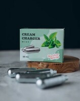 Баллончики для сифона для сливок вкус мята упаковка 10 штук (N2O) MasterWhip
